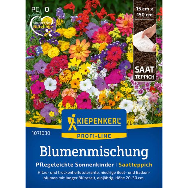 Saatteppich Blumenmischung Sonnenkinder