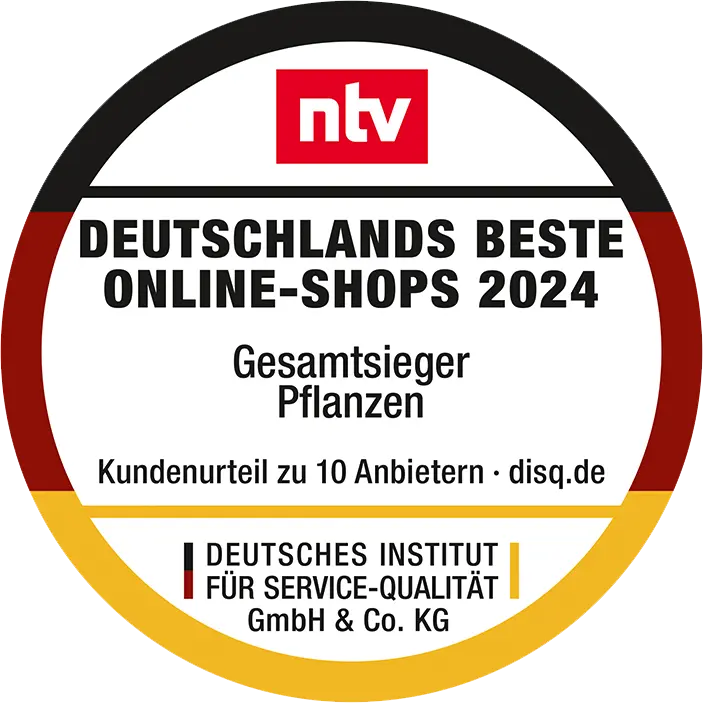 ntv/disq: Deutschlands beste Online-Shops 2024: Gesamtsieger Shop Pflanzen